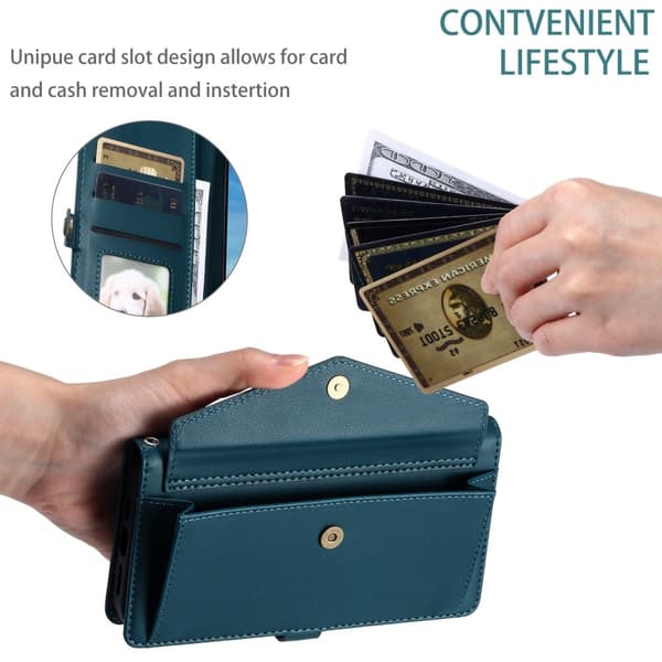 SKALO Samsung A36 5G PU-Läder Envelope Plånboksfodral - Grön