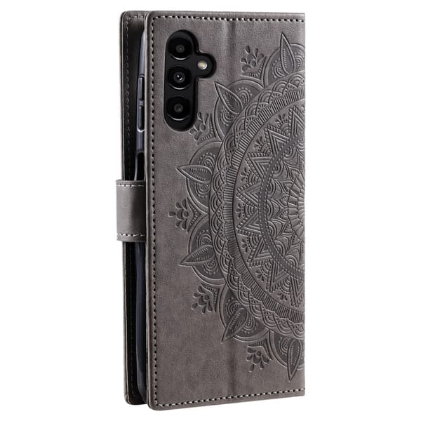 SKALO Samsung A36 5G Mandala Flip Cover - Grå