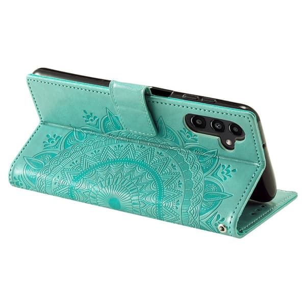 SKALO Samsung A36 5G Mandala Flip Cover - Turkis