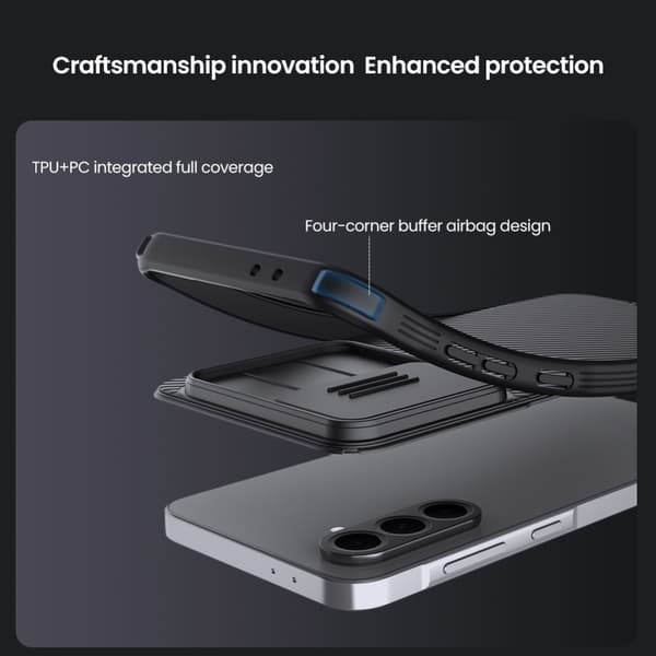 NILLKIN Samsung A56 5G CamShield Pro Series Cover - Sort
