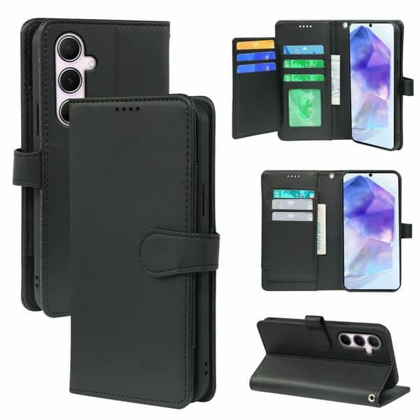SKALO Samsung A36 5G 9-RUM Flip Cover - Sort