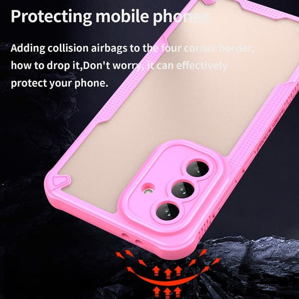 SKALO Samsung A56 5G Armor Hybrid Frosted Cover - Pink