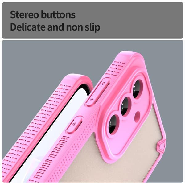 SKALO Samsung A56 5G Armor Hybrid Frosted Cover - Pink