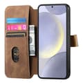 Miniatyrbillede 2 af 7: SKALO Samsung A36 5G SW-01 Retro PU-Læder Flip Cover - Brun