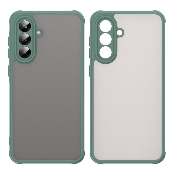 SKALO Samsung A56 5G Color Bumper Frosted Suojakuori - Vihreä