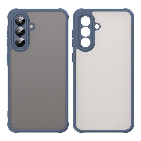 SKALO Samsung A56 5G Color Bumper Frosted Skal - Blå