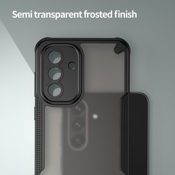 SKALO Samsung A56 5G Armor Hybrid Frosted Skal - Svart