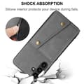 Miniatyrbillede 11 af 11: SKALO Samsung A56 5G PU-lædercover med 2 kortslots Cover - Sort