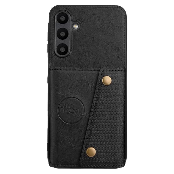 SKALO Samsung A56 5G PU-lædercover med 2 kortslots Cover - Sort