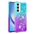 Pikkukuva 3 / 7: SKALO Samsung A56 5G Hiekka Glitteri Suojakuori - Turkoosi-Violetti