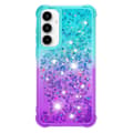 Pikkukuva 2 / 7: SKALO Samsung A56 5G Hiekka Glitteri Suojakuori - Turkoosi-Violetti