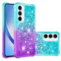 Pikkukuva 1 / 7: SKALO Samsung A56 5G Hiekka Glitteri Suojakuori - Turkoosi-Violetti
