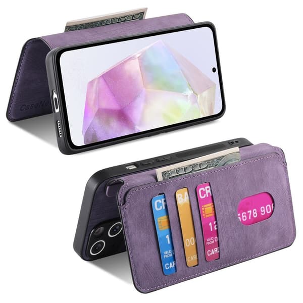 SKALO Samsung A36 5G CASENEO MW-03 Lompakkokotelo - Violetti