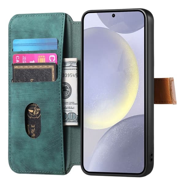 SKALO Samsung A36 5G SW-01 Retro PU-Læder Flip Cover - Sort
