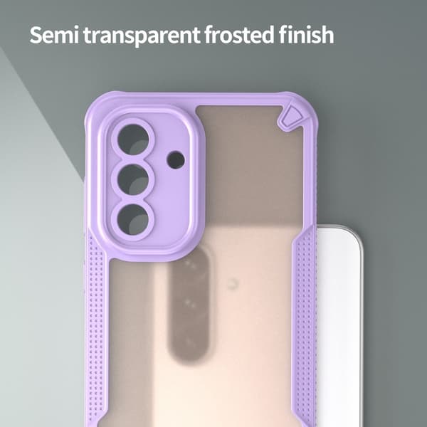 SKALO Samsung A56 5G Armor Hybrid Frosted Cover - Lilla
