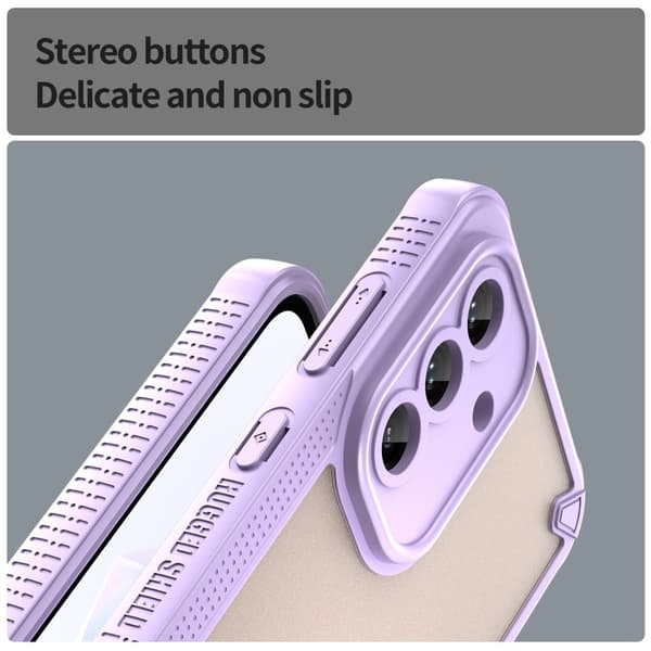 SKALO Samsung A56 5G Armor Hybrid Frosted Cover - Lilla