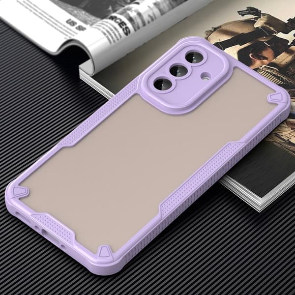 SKALO Samsung A56 5G Armor Hybrid Frosted Cover - Lilla