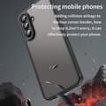 Pikkukuva 4 / 9: SKALO Samsung A56 5G Color Bumper Frosted Suojakuori - Musta
