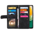 Miniatyrbillede 2 af 8: SKALO Samsung A36 5G Big Wallet 9-LOMMER Flip Cover - Sort