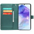 Miniatyrbillede 2 af 7: SKALO Samsung A36 5G 9-RUM Flip Cover - Grøn