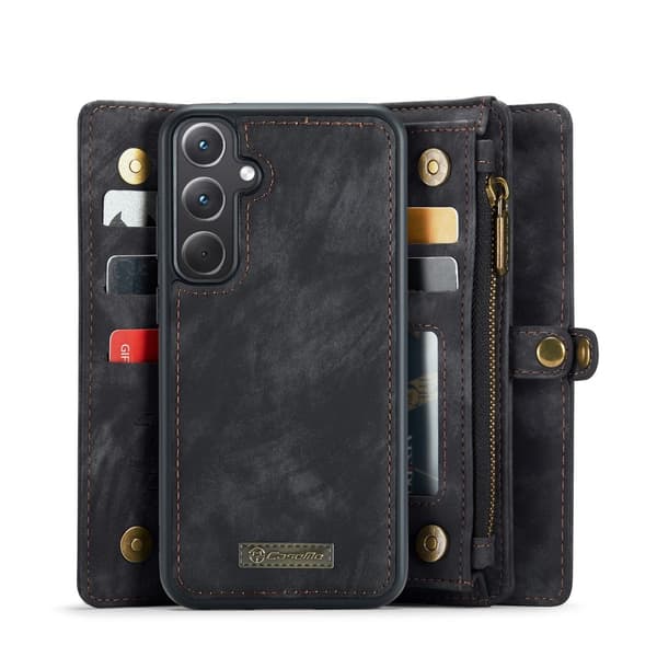 CaseMe Samsung A36 5G 008 BIg Wallet 2in1 Magnet Plånboksfodral - Svart
