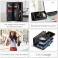 Miniatyrbild 7 av 11: CaseMe Samsung A36 5G 008 BIg Wallet 2in1 Magnet Plånboksfodral - Svart
