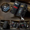 Miniatyrbild 9 av 11: CaseMe Samsung A36 5G 008 BIg Wallet 2in1 Magnet Plånboksfodral - Svart