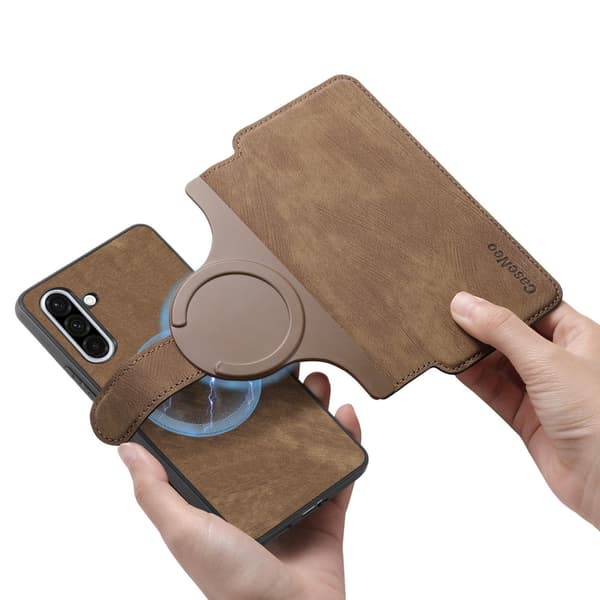 SKALO Samsung A36 5G CASENEO MW-03 Flip Cover - Brun