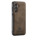 Miniatyrbillede 1 af 6: DG MING Samsung A56 5G Premium PU-læder Hybrid Cover - Mørkebrun