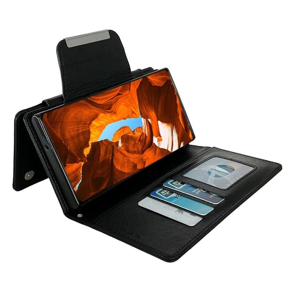 SKALO Samsung A36 5G 2-in-1 Magnetiskt Avtagbart Plånboksfodral - Svart