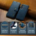 Miniatyrbillede 8 af 11: DG MING Samsung A56 5G 2-i-1 Magnet Flip Cover - Blå