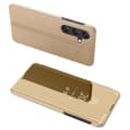 Miniatyrbild 1 av 8: SKALO Samsung A56 5G Clear View Plånboksfodral - Guld