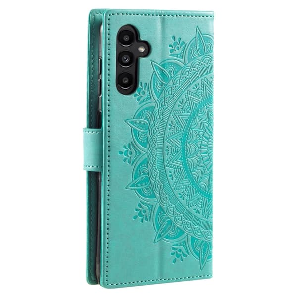 SKALO Samsung A56 5G Mandala Flip Cover - Turkis