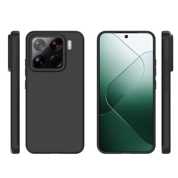 SKALO Xiaomi 15 Mattamusta Ultrahohut TPU Suojakuori - Musta