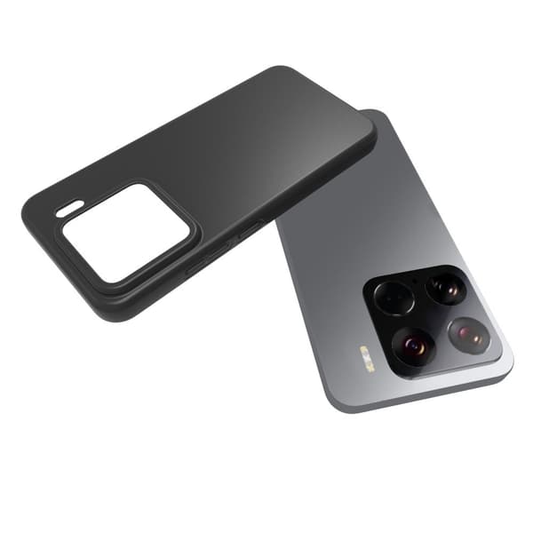 SKALO Xiaomi 15 Mattsort Ultratyndt TPU Cover - Sort