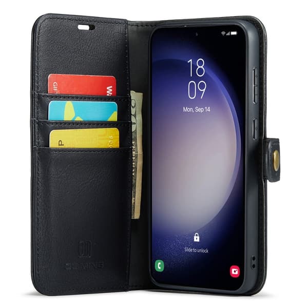 DG MING Samsung A56 5G 2-i-1 Magnet Plånboksfodral - Svart