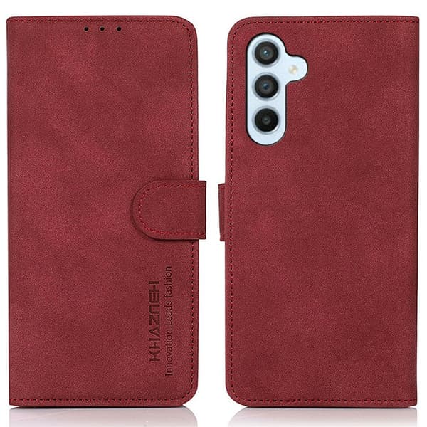 SKALO Samsung A56 5G KHAZNEH Lompakkokotelo - Punainen