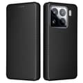 Miniatyrbild 1 av 6: SKALO Xiaomi 15 Carbon Fiber Plånboksfodral - Svart