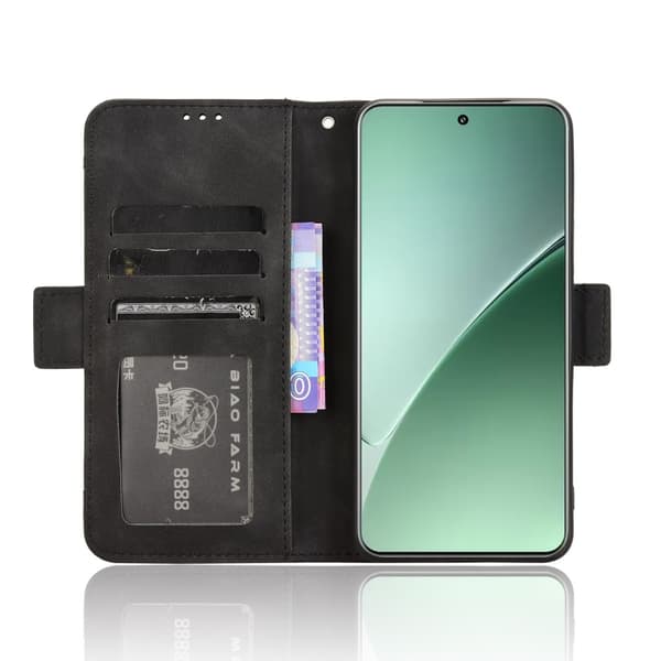 SKALO Xiaomi 15 6-LOKEROA Lompakkokotelo - Musta