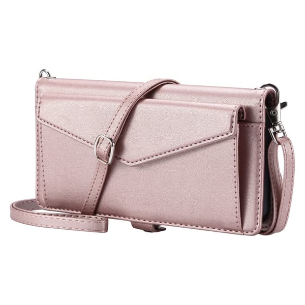 SKALO Samsung A56 5G PU-Læder Envelope Flip Cover - Rosa guld