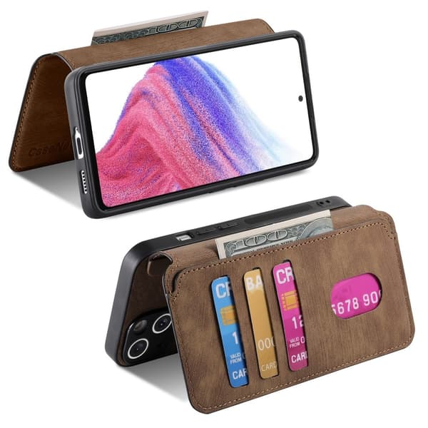 SKALO Samsung A56 5G CASENEO MW-03 Flip Cover - Brun