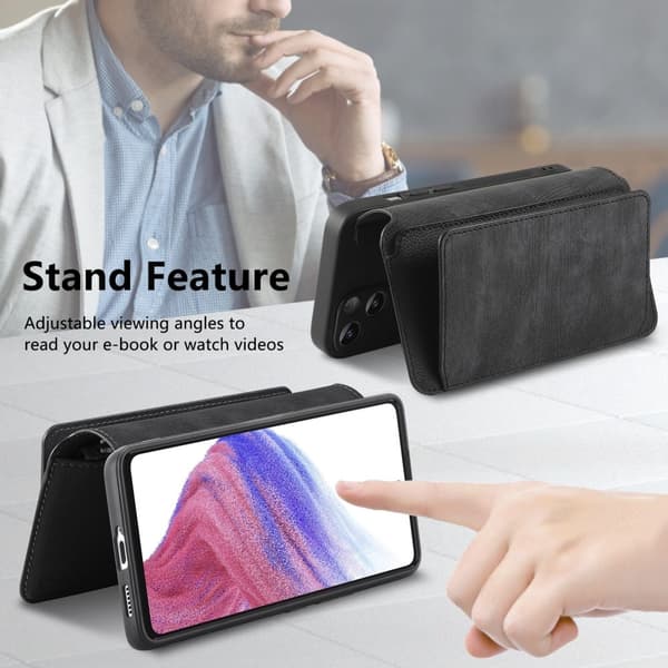 SKALO Samsung A56 5G CASENEO MW-02 Plånboksfodral - Svart