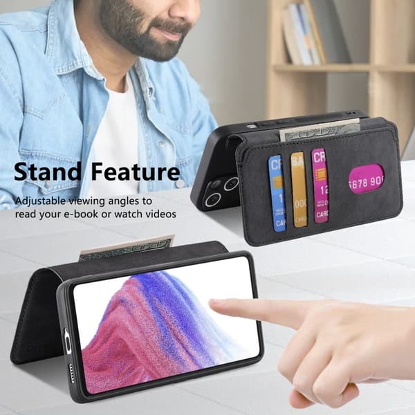 SKALO Samsung A56 5G CASENEO MW-03 Flip Cover - Sort