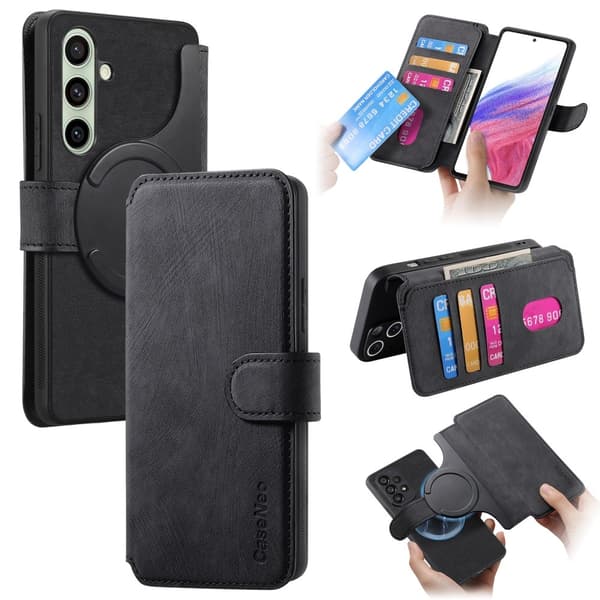 SKALO Samsung A56 5G CASENEO MW-03 Flip Cover - Sort