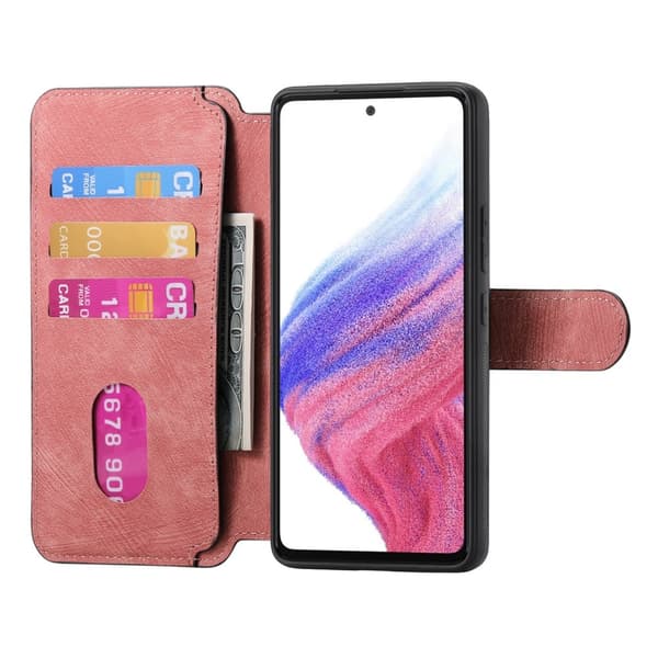 SKALO Samsung A56 5G CASENEO MW-03 Plånboksfodral - Rosa
