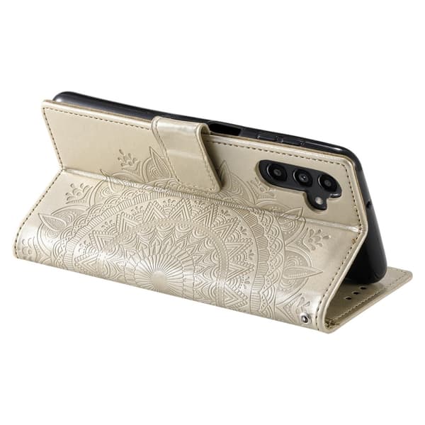 SKALO Samsung A56 5G Mandala Flip Cover - Guld