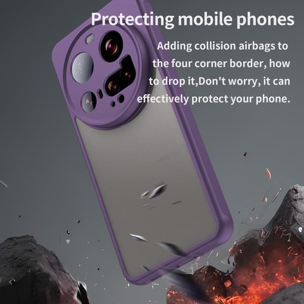 SKALO Xiaomi 15 Ultra 5G Color Bumper Frosted Skal - Lila