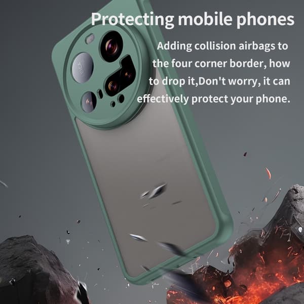 SKALO Xiaomi 15 Ultra 5G Color Bumper Frosted Cover - Grøn