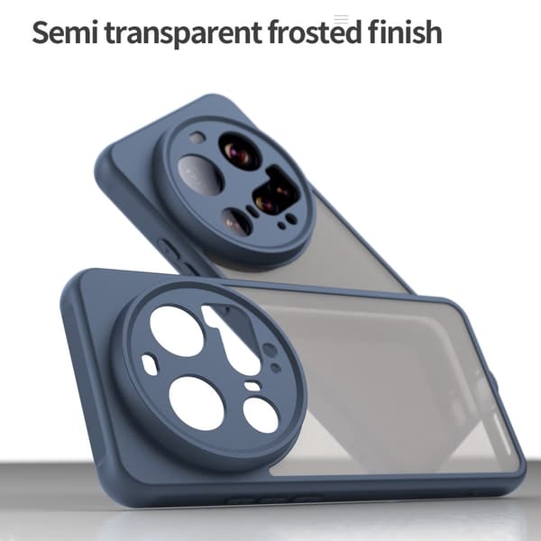 SKALO Xiaomi 15 Ultra 5G Color Bumper Frosted Suojakuori - Sininen