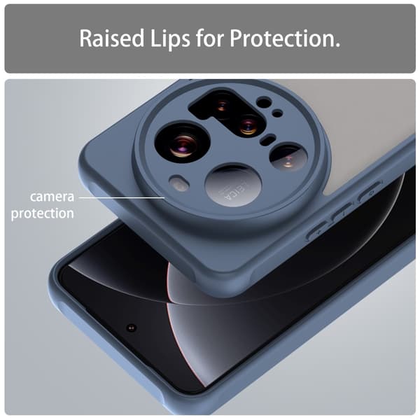 SKALO Xiaomi 15 Ultra 5G Color Bumper Frosted Suojakuori - Sininen